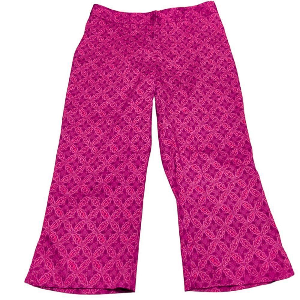Worthington Petite Stretch Pink/Magenta Capri Pants
